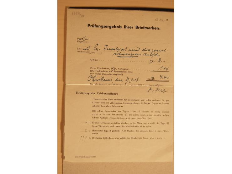 1942/45, sehr interessante, meist gestempelte Sammlungen mit etlichen Briefstücken und 13 Inselpost-Briefen, fast alle besser