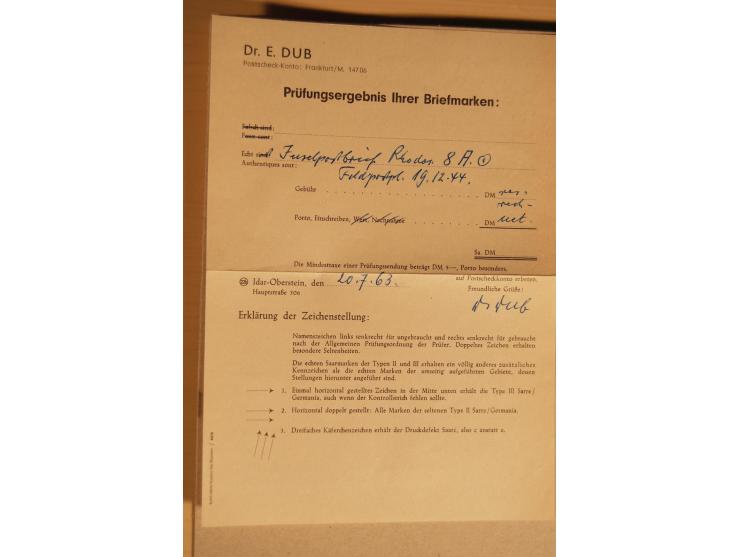 1942/45, sehr interessante, meist gestempelte Sammlungen mit etlichen Briefstücken und 13 Inselpost-Briefen, fast alle besser