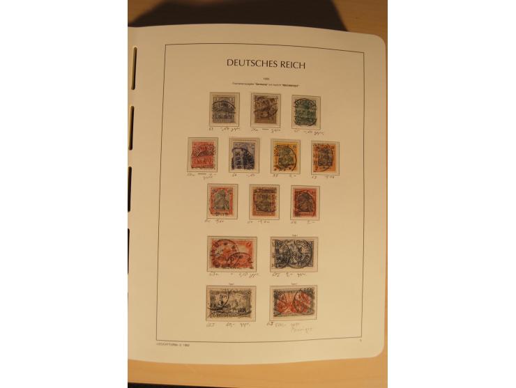 1850/1997, Nachlaß mit Sammlungen Altdeutschland mit u.a. Bayern Mi.-Nr. 1 (repariert), Deutsches Reich mit vielen sign. Wert