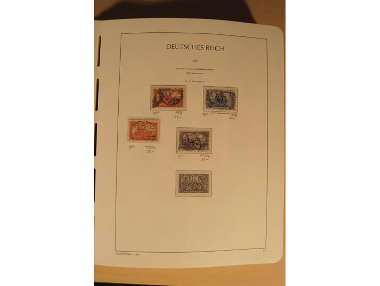 1850/1997, Nachlaß mit Sammlungen Altdeutschland mit u.a. Bayern Mi.-Nr. 1 (repariert), Deutsches Reich mit vielen sign. Wert
