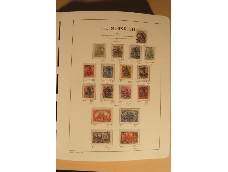 1850/1997, Nachlaß mit Sammlungen Altdeutschland mit u.a. Bayern Mi.-Nr. 1 (repariert), Deutsches Reich mit vielen sign. Wert