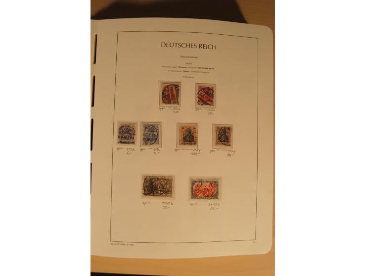 1850/1997, Nachlaß mit Sammlungen Altdeutschland mit u.a. Bayern Mi.-Nr. 1 (repariert), Deutsches Reich mit vielen sign. Wert