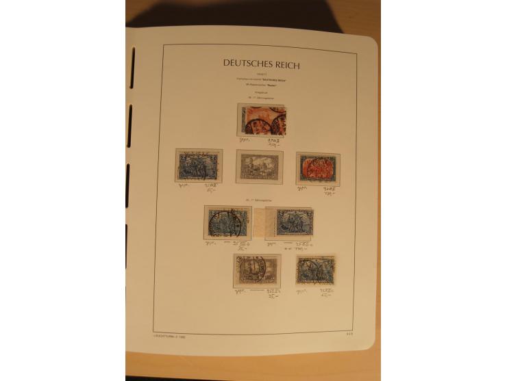 1850/1997, Nachlaß mit Sammlungen Altdeutschland mit u.a. Bayern Mi.-Nr. 1 (repariert), Deutsches Reich mit vielen sign. Wert