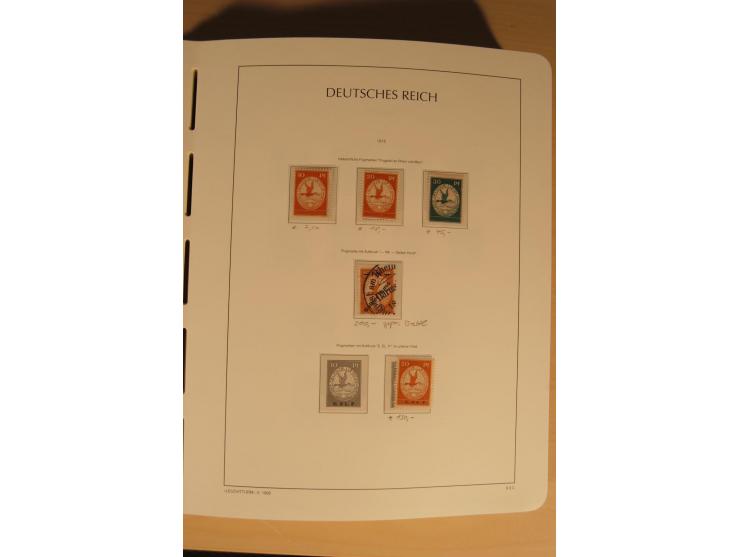 1850/1997, Nachlaß mit Sammlungen Altdeutschland mit u.a. Bayern Mi.-Nr. 1 (repariert), Deutsches Reich mit vielen sign. Wert