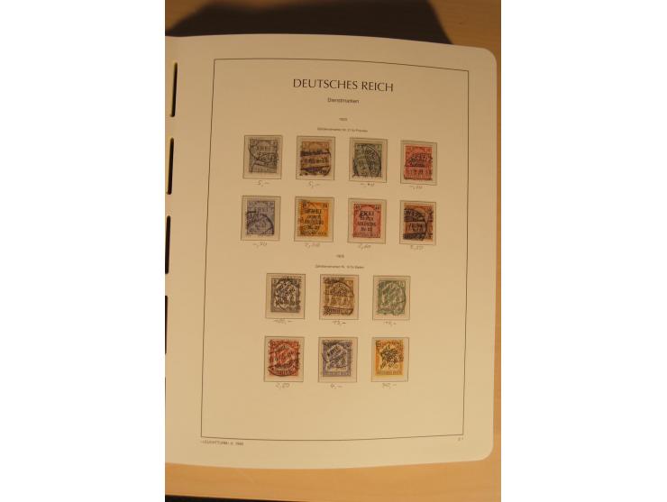 1850/1997, Nachlaß mit Sammlungen Altdeutschland mit u.a. Bayern Mi.-Nr. 1 (repariert), Deutsches Reich mit vielen sign. Wert