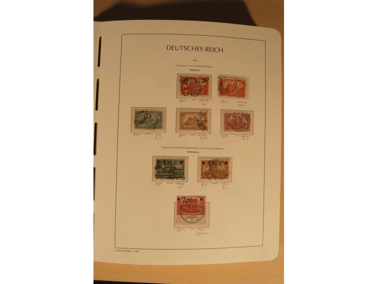 1850/1997, Nachlaß mit Sammlungen Altdeutschland mit u.a. Bayern Mi.-Nr. 1 (repariert), Deutsches Reich mit vielen sign. Wert