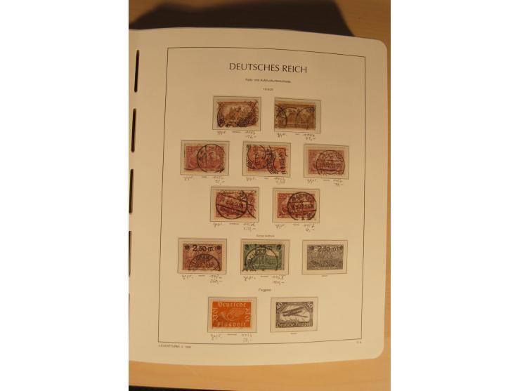 1850/1997, Nachlaß mit Sammlungen Altdeutschland mit u.a. Bayern Mi.-Nr. 1 (repariert), Deutsches Reich mit vielen sign. Wert
