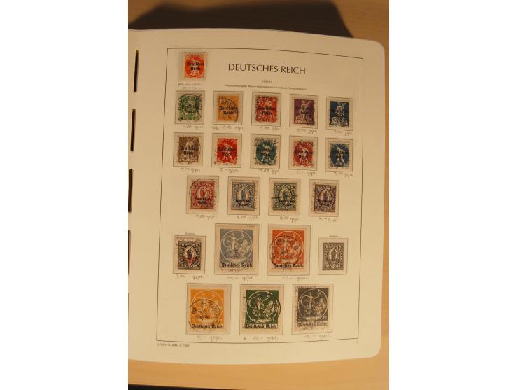 1850/1997, Nachlaß mit Sammlungen Altdeutschland mit u.a. Bayern Mi.-Nr. 1 (repariert), Deutsches Reich mit vielen sign. Wert