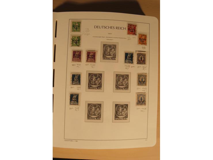 1850/1997, Nachlaß mit Sammlungen Altdeutschland mit u.a. Bayern Mi.-Nr. 1 (repariert), Deutsches Reich mit vielen sign. Wert