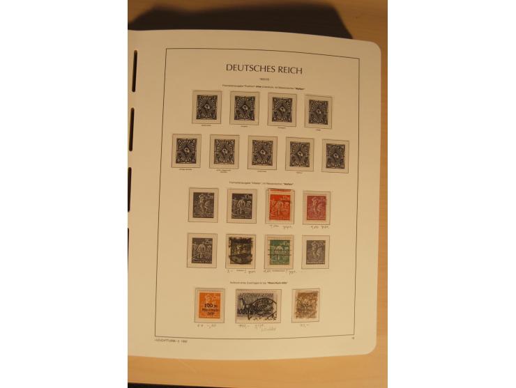 1850/1997, Nachlaß mit Sammlungen Altdeutschland mit u.a. Bayern Mi.-Nr. 1 (repariert), Deutsches Reich mit vielen sign. Wert