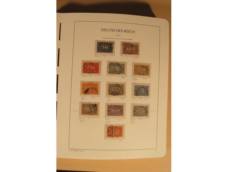 1850/1997, Nachlaß mit Sammlungen Altdeutschland mit u.a. Bayern Mi.-Nr. 1 (repariert), Deutsches Reich mit vielen sign. Wert