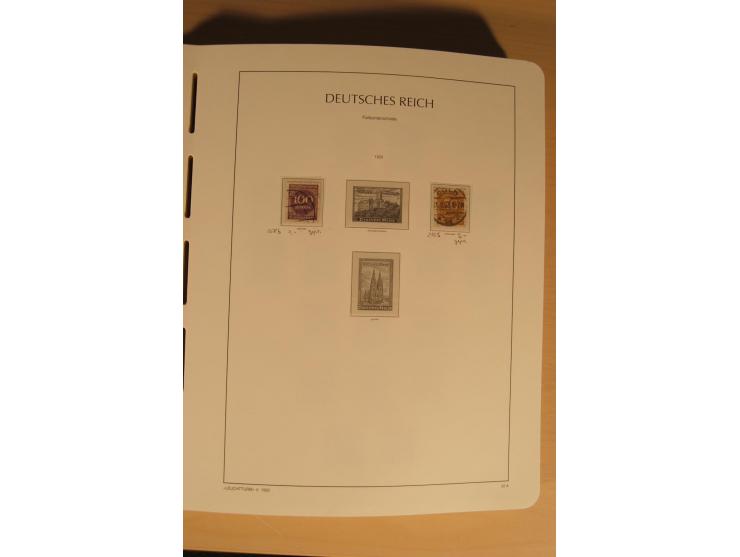 1850/1997, Nachlaß mit Sammlungen Altdeutschland mit u.a. Bayern Mi.-Nr. 1 (repariert), Deutsches Reich mit vielen sign. Wert