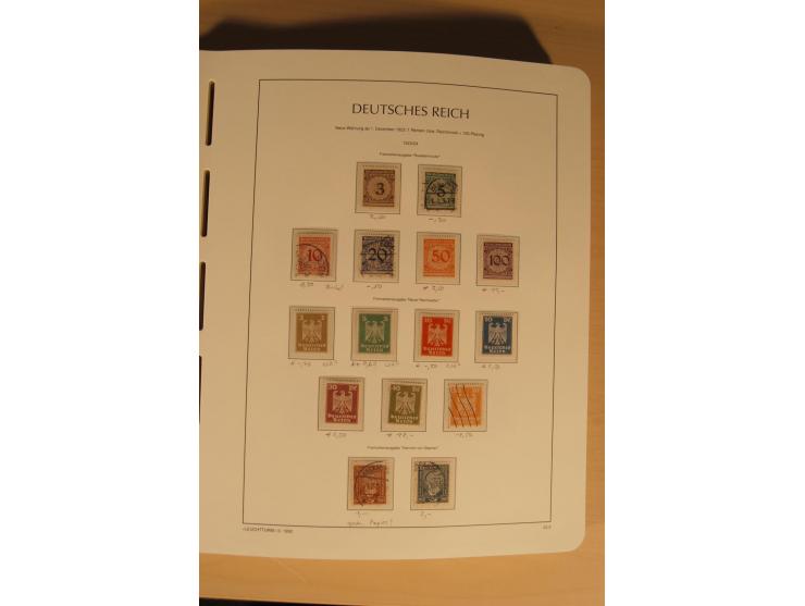 1850/1997, Nachlaß mit Sammlungen Altdeutschland mit u.a. Bayern Mi.-Nr. 1 (repariert), Deutsches Reich mit vielen sign. Wert