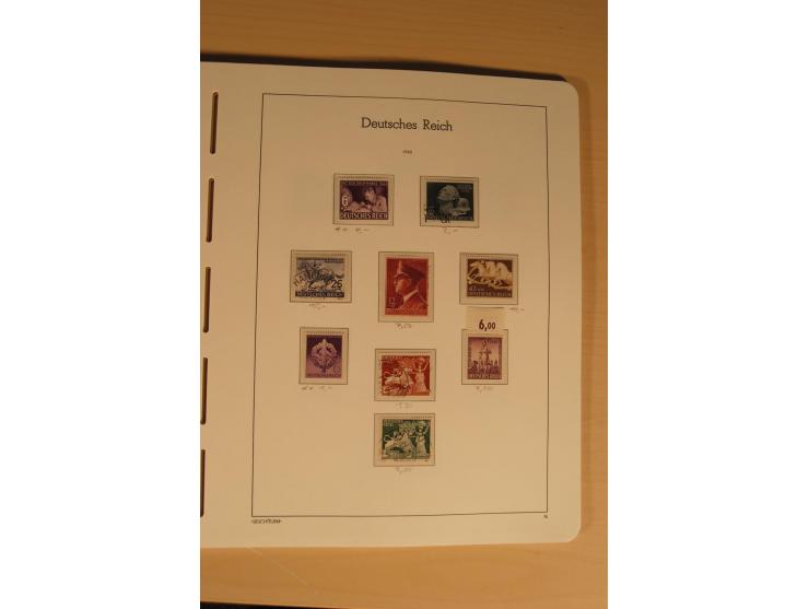 1850/1997, Nachlaß mit Sammlungen Altdeutschland mit u.a. Bayern Mi.-Nr. 1 (repariert), Deutsches Reich mit vielen sign. Wert