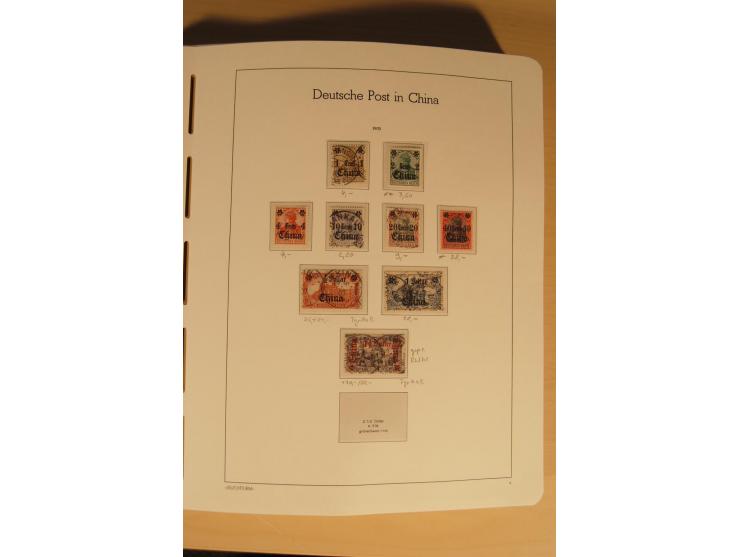 1850/1997, Nachlaß mit Sammlungen Altdeutschland mit u.a. Bayern Mi.-Nr. 1 (repariert), Deutsches Reich mit vielen sign. Wert