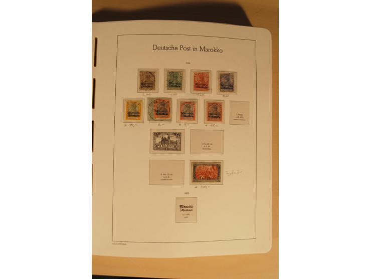 1850/1997, Nachlaß mit Sammlungen Altdeutschland mit u.a. Bayern Mi.-Nr. 1 (repariert), Deutsches Reich mit vielen sign. Wert