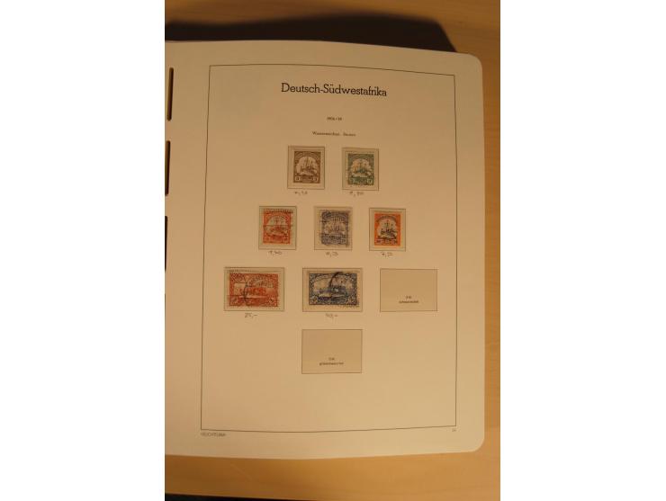 1850/1997, Nachlaß mit Sammlungen Altdeutschland mit u.a. Bayern Mi.-Nr. 1 (repariert), Deutsches Reich mit vielen sign. Wert