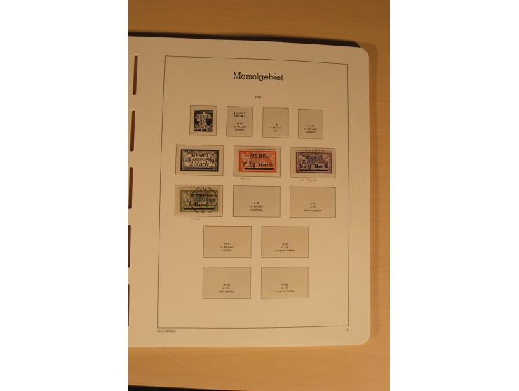 1850/1997, Nachlaß mit Sammlungen Altdeutschland mit u.a. Bayern Mi.-Nr. 1 (repariert), Deutsches Reich mit vielen sign. Wert