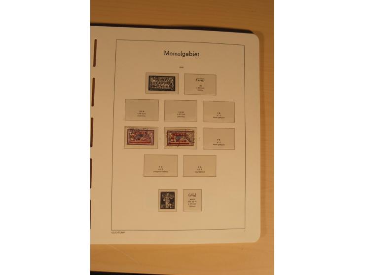 1850/1997, Nachlaß mit Sammlungen Altdeutschland mit u.a. Bayern Mi.-Nr. 1 (repariert), Deutsches Reich mit vielen sign. Wert