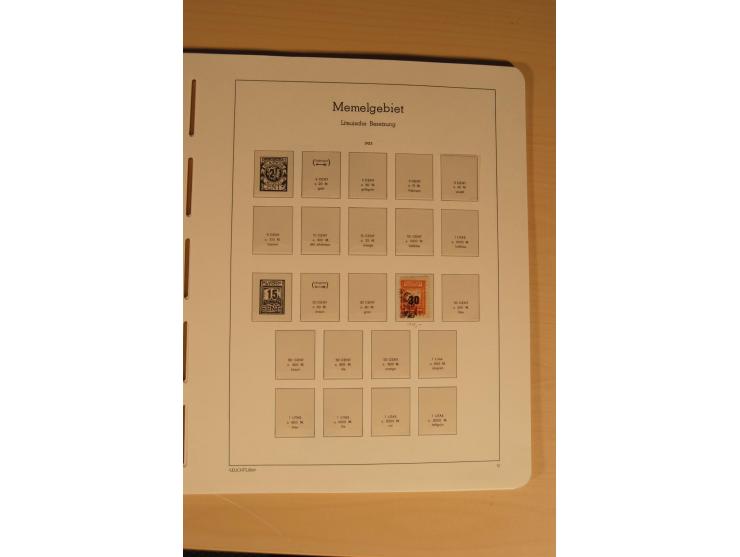 1850/1997, Nachlaß mit Sammlungen Altdeutschland mit u.a. Bayern Mi.-Nr. 1 (repariert), Deutsches Reich mit vielen sign. Wert