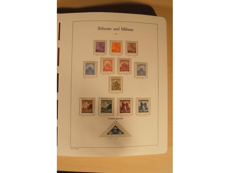 1850/1997, Nachlaß mit Sammlungen Altdeutschland mit u.a. Bayern Mi.-Nr. 1 (repariert), Deutsches Reich mit vielen sign. Wert