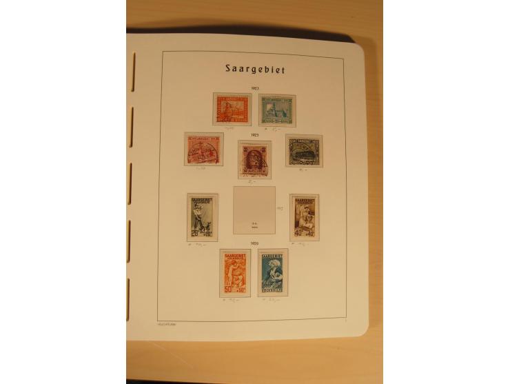 1850/1997, Nachlaß mit Sammlungen Altdeutschland mit u.a. Bayern Mi.-Nr. 1 (repariert), Deutsches Reich mit vielen sign. Wert