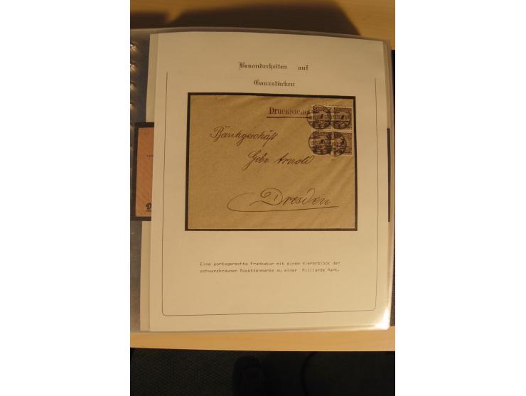 1900/86 (ca.), Sammlung Briefe und Karten mit vielen Besonderheiten und Schwerpunkt vor 1945, dabei gute Frankaturen, Portost