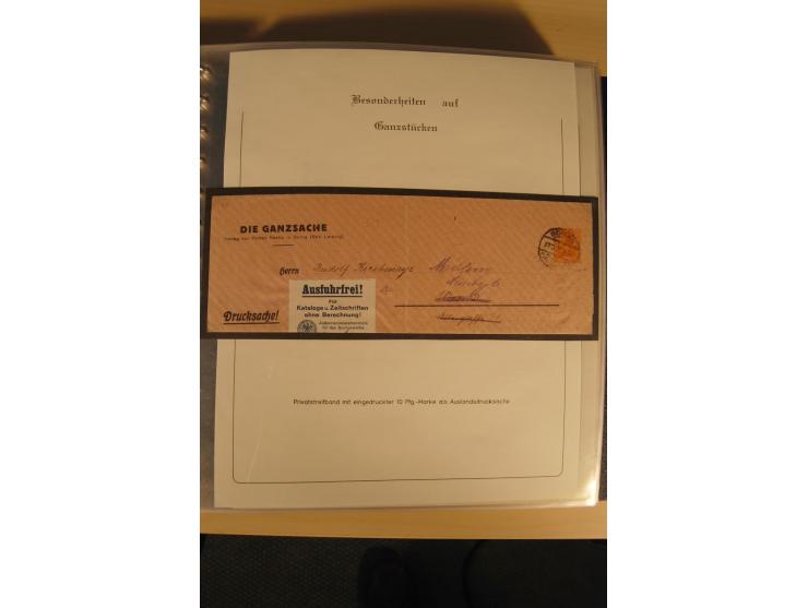 1900/86 (ca.), Sammlung Briefe und Karten mit vielen Besonderheiten und Schwerpunkt vor 1945, dabei gute Frankaturen, Portost