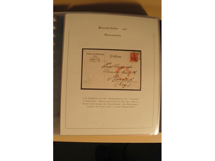 1900/86 (ca.), Sammlung Briefe und Karten mit vielen Besonderheiten und Schwerpunkt vor 1945, dabei gute Frankaturen, Portost