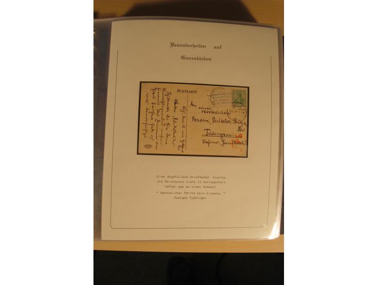 1900/86 (ca.), Sammlung Briefe und Karten mit vielen Besonderheiten und Schwerpunkt vor 1945, dabei gute Frankaturen, Portost