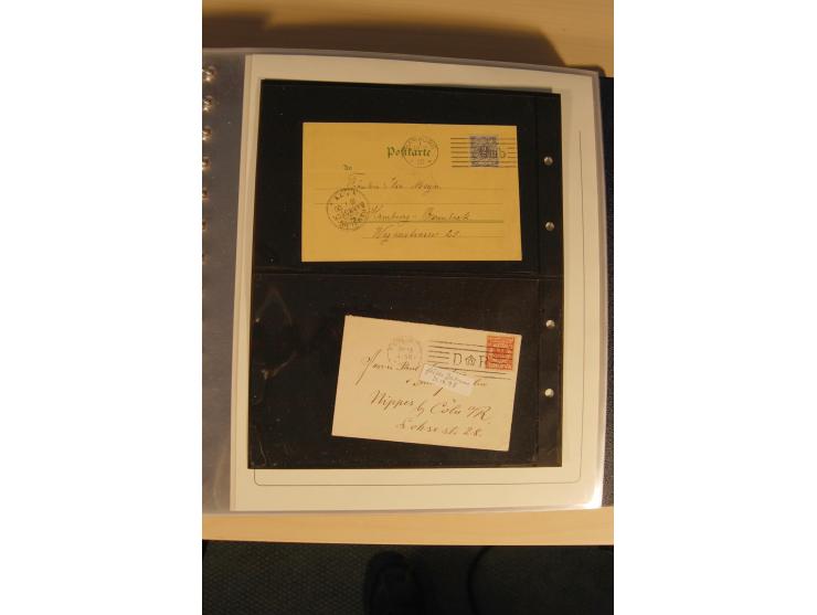 1900/86 (ca.), Sammlung Briefe und Karten mit vielen Besonderheiten und Schwerpunkt vor 1945, dabei gute Frankaturen, Portost