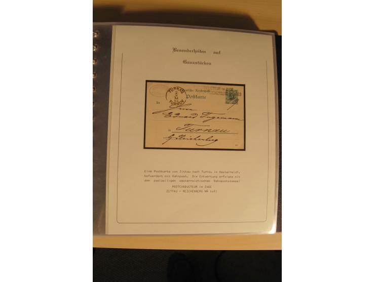 1900/86 (ca.), Sammlung Briefe und Karten mit vielen Besonderheiten und Schwerpunkt vor 1945, dabei gute Frankaturen, Portost