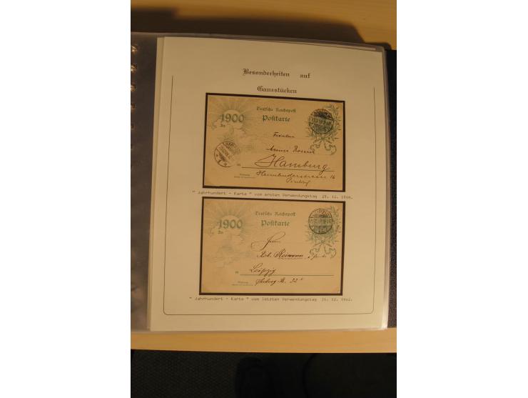 1900/86 (ca.), Sammlung Briefe und Karten mit vielen Besonderheiten und Schwerpunkt vor 1945, dabei gute Frankaturen, Portost