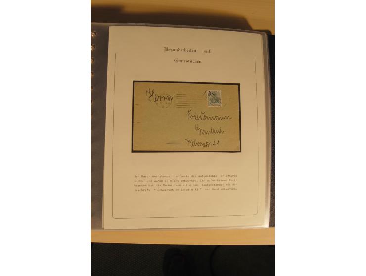 1900/86 (ca.), Sammlung Briefe und Karten mit vielen Besonderheiten und Schwerpunkt vor 1945, dabei gute Frankaturen, Portost