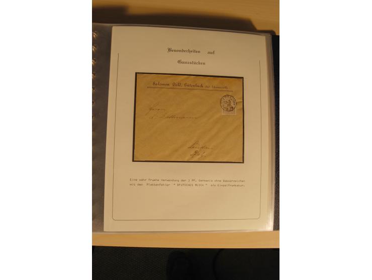 1900/86 (ca.), Sammlung Briefe und Karten mit vielen Besonderheiten und Schwerpunkt vor 1945, dabei gute Frankaturen, Portost