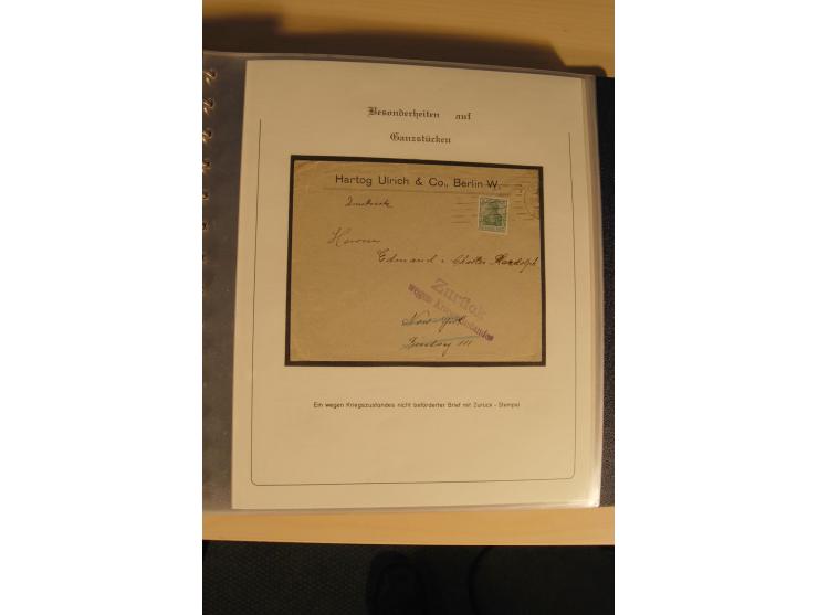 1900/86 (ca.), Sammlung Briefe und Karten mit vielen Besonderheiten und Schwerpunkt vor 1945, dabei gute Frankaturen, Portost