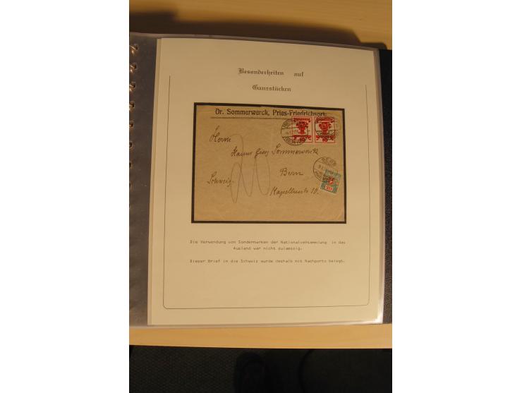 1900/86 (ca.), Sammlung Briefe und Karten mit vielen Besonderheiten und Schwerpunkt vor 1945, dabei gute Frankaturen, Portost