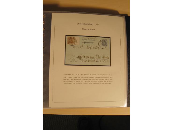 1900/86 (ca.), Sammlung Briefe und Karten mit vielen Besonderheiten und Schwerpunkt vor 1945, dabei gute Frankaturen, Portost