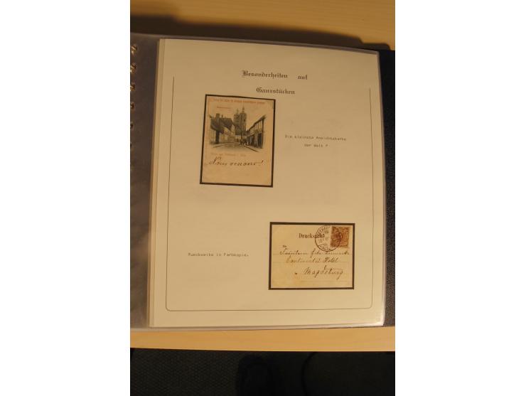 1900/86 (ca.), Sammlung Briefe und Karten mit vielen Besonderheiten und Schwerpunkt vor 1945, dabei gute Frankaturen, Portost