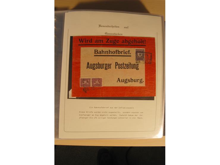 1900/86 (ca.), Sammlung Briefe und Karten mit vielen Besonderheiten und Schwerpunkt vor 1945, dabei gute Frankaturen, Portost