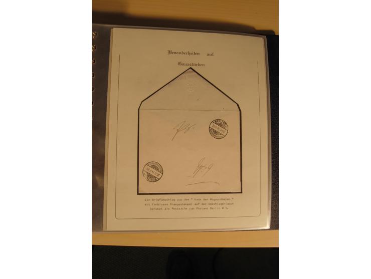 1900/86 (ca.), Sammlung Briefe und Karten mit vielen Besonderheiten und Schwerpunkt vor 1945, dabei gute Frankaturen, Portost