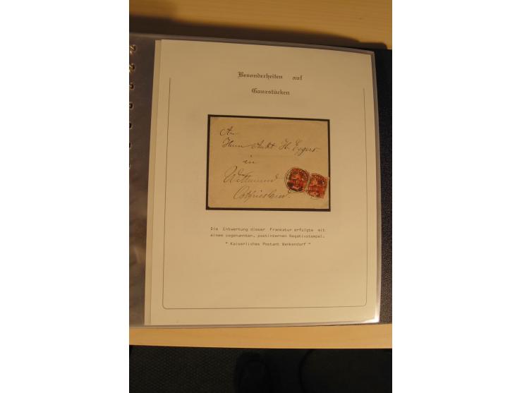 1900/86 (ca.), Sammlung Briefe und Karten mit vielen Besonderheiten und Schwerpunkt vor 1945, dabei gute Frankaturen, Portost