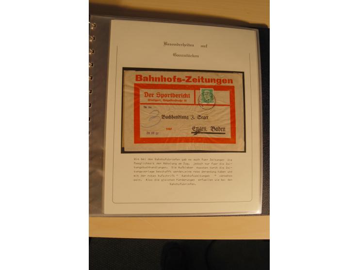 1900/86 (ca.), Sammlung Briefe und Karten mit vielen Besonderheiten und Schwerpunkt vor 1945, dabei gute Frankaturen, Portost