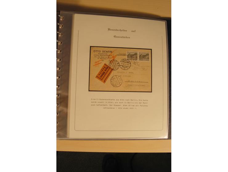 1900/86 (ca.), Sammlung Briefe und Karten mit vielen Besonderheiten und Schwerpunkt vor 1945, dabei gute Frankaturen, Portost