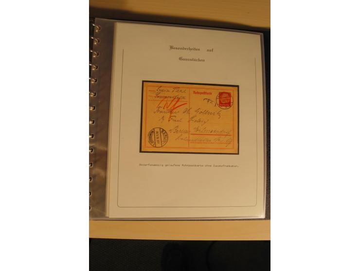 1900/86 (ca.), Sammlung Briefe und Karten mit vielen Besonderheiten und Schwerpunkt vor 1945, dabei gute Frankaturen, Portost