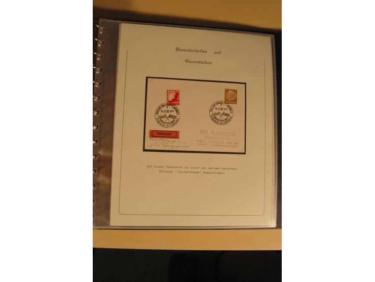 1900/86 (ca.), Sammlung Briefe und Karten mit vielen Besonderheiten und Schwerpunkt vor 1945, dabei gute Frankaturen, Portost