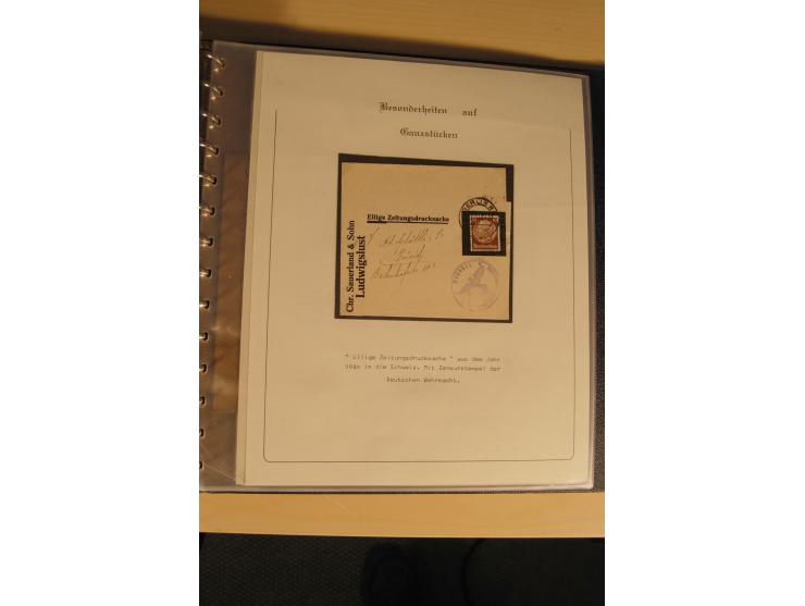 1900/86 (ca.), Sammlung Briefe und Karten mit vielen Besonderheiten und Schwerpunkt vor 1945, dabei gute Frankaturen, Portost