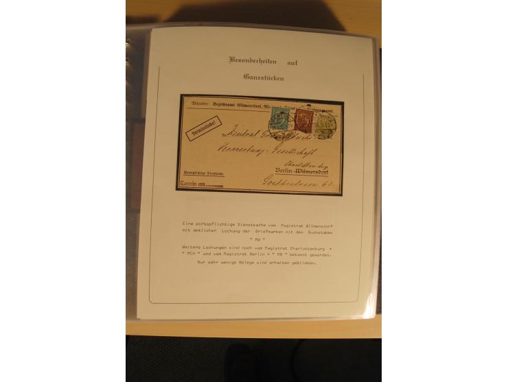 1900/86 (ca.), Sammlung Briefe und Karten mit vielen Besonderheiten und Schwerpunkt vor 1945, dabei gute Frankaturen, Portost