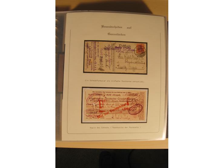 1900/86 (ca.), Sammlung Briefe und Karten mit vielen Besonderheiten und Schwerpunkt vor 1945, dabei gute Frankaturen, Portost