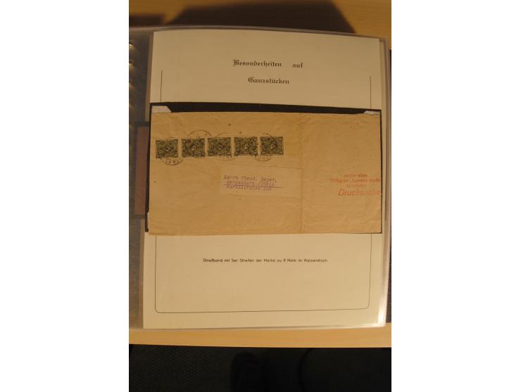1900/86 (ca.), Sammlung Briefe und Karten mit vielen Besonderheiten und Schwerpunkt vor 1945, dabei gute Frankaturen, Portost